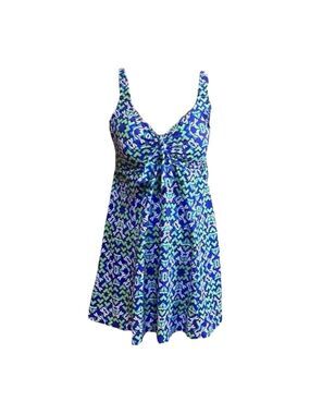 Penbrooke Swimsuits Tummy Control Size 16 Purple, Green, Black & White